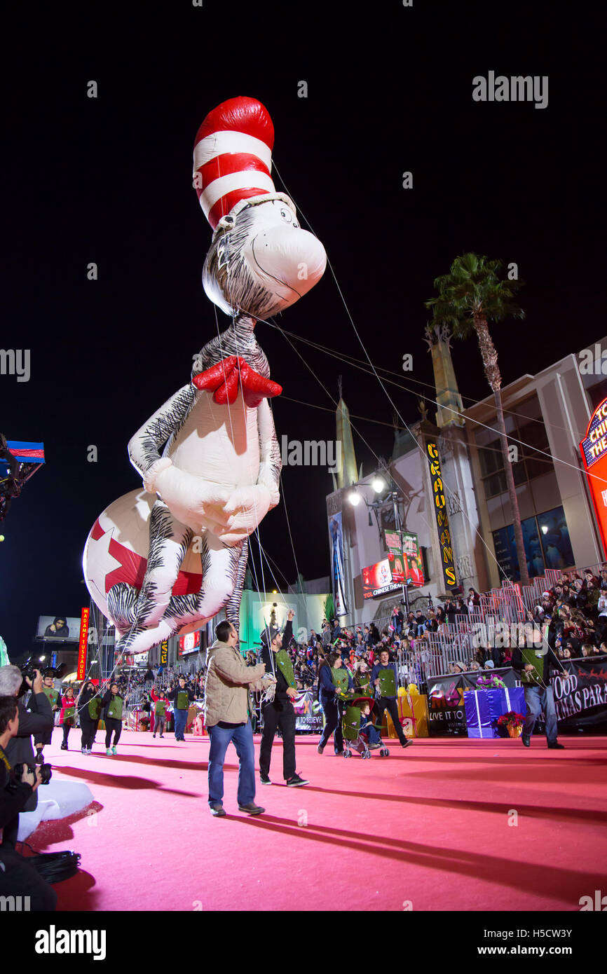 Cat In The Hat balloon at The 84th Annual Hollywood Christmas Parade