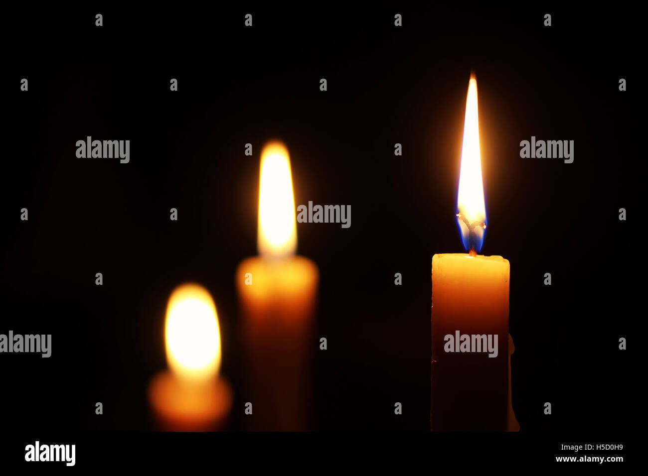 candle flame isolated on black Stock Photo - Alamy