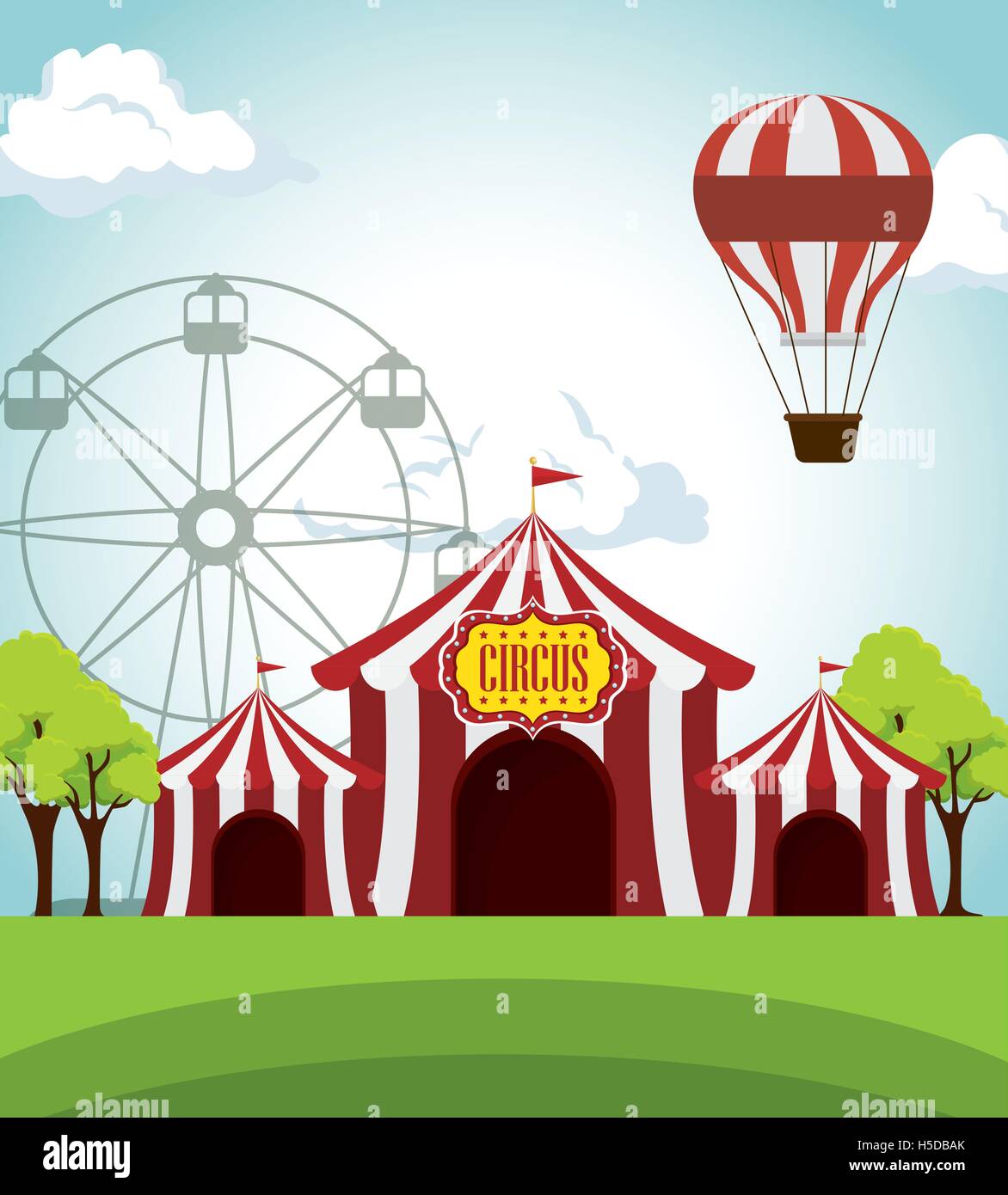 circus tents funfair entertainment design Stock Vector Image & Art - Alamy