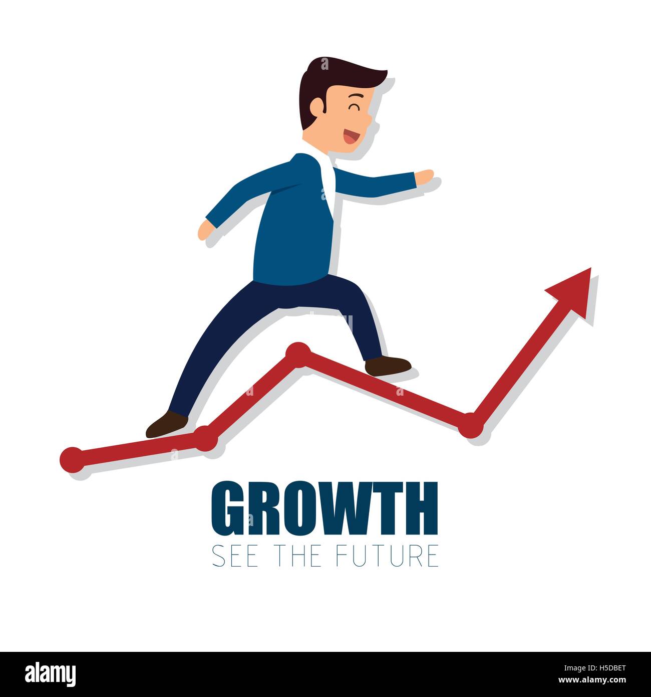 growth arrow success business man Stock Vector Image & Art - Alamy