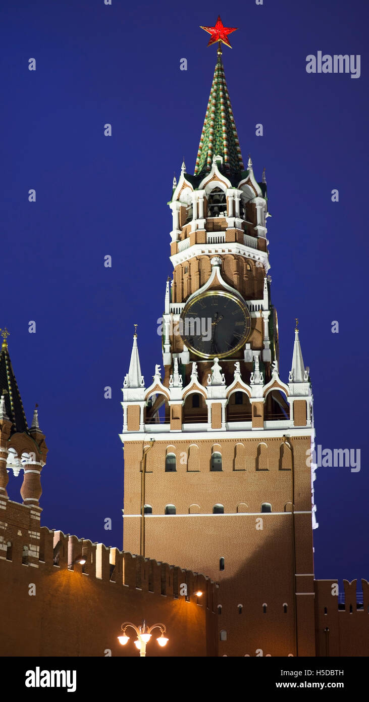 Moscow Red Square night Stock Photo