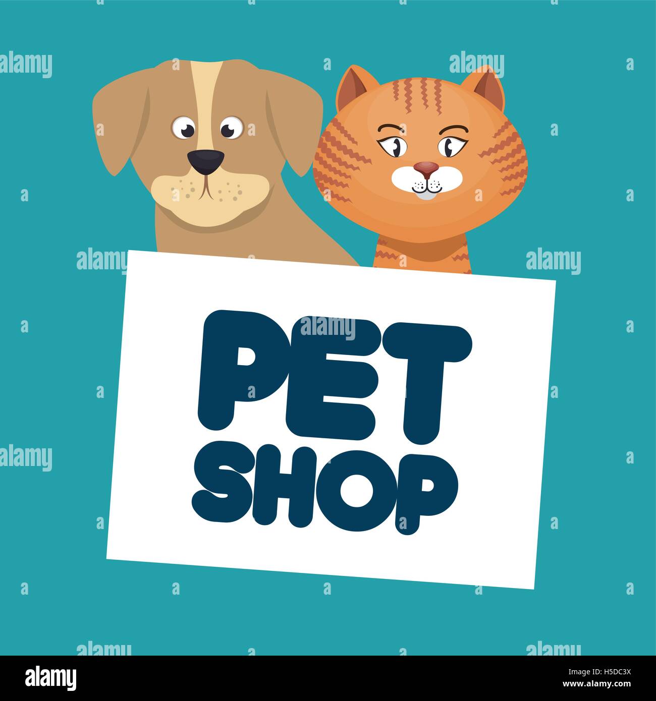 pet shop cat and dog lettering Stock Vector Image & Art Alamy