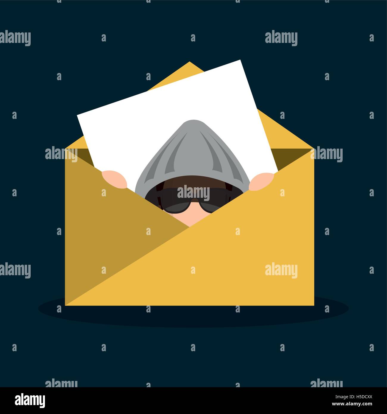 hacker email message secure icon Stock Vector Image & Art - Alamy
