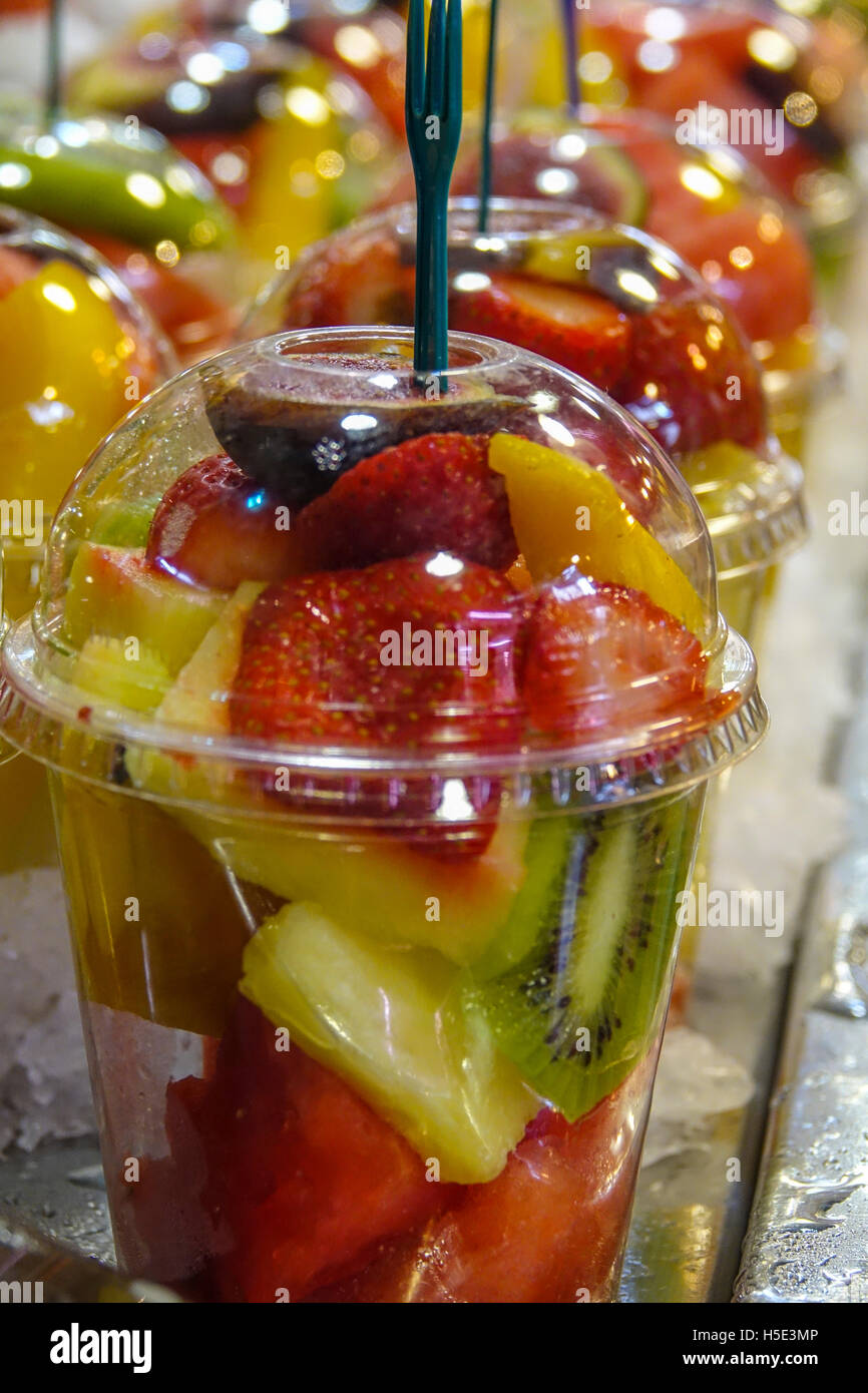 Fresh Fruit Cups High Resolution Stock Photography And Images Alamy