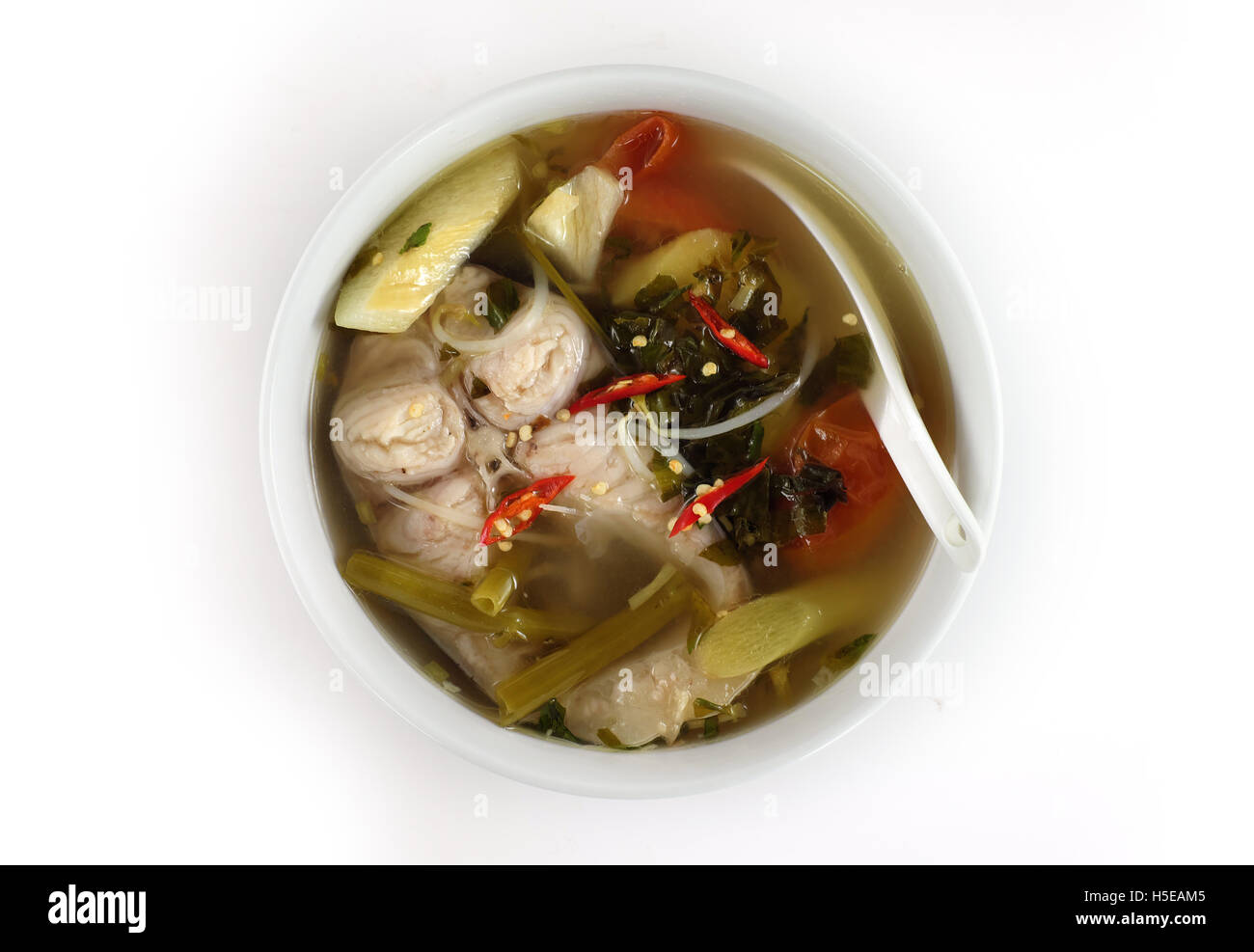 Vietnamese fish sour soup Stock Photo Alamy