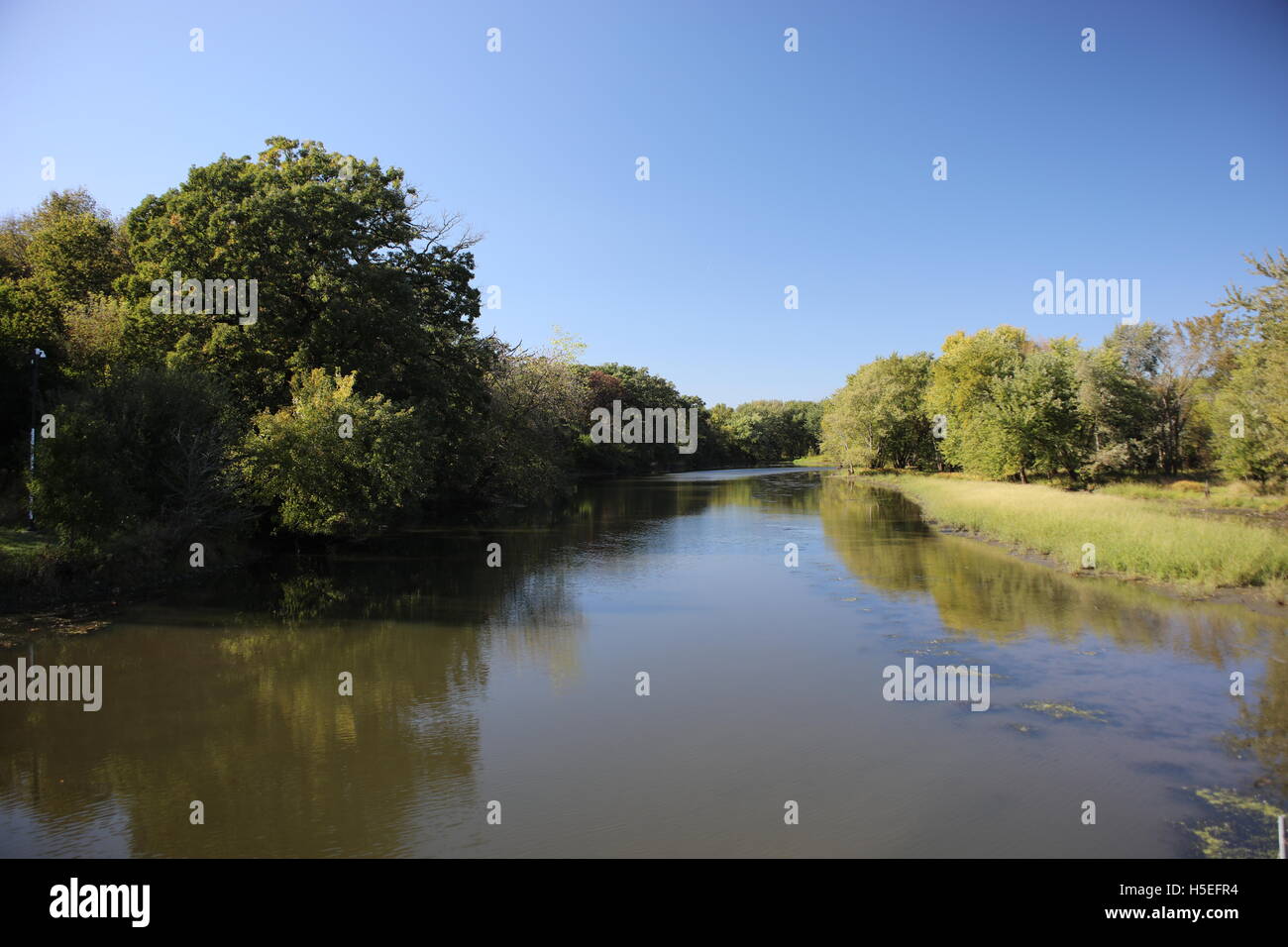 Naperville DuPage River Stock Photo Alamy