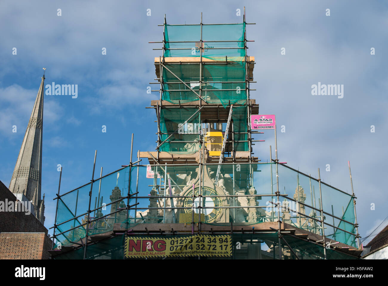 The Market Cross in Chichester, West Sussex, England is covered in