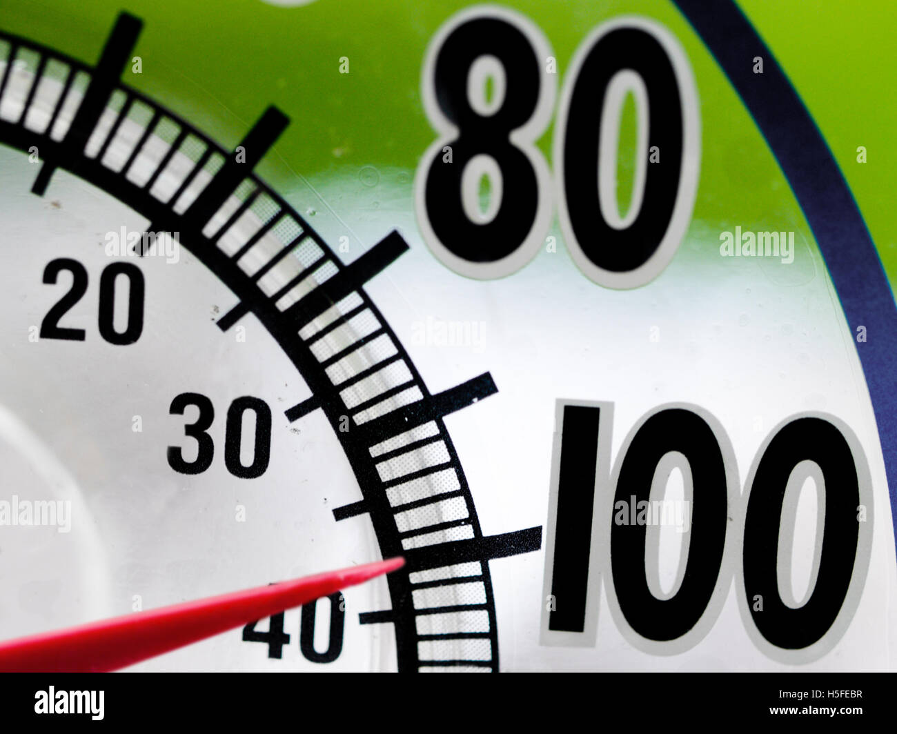 100 Degrees Thermometer Stock Photo - Alamy