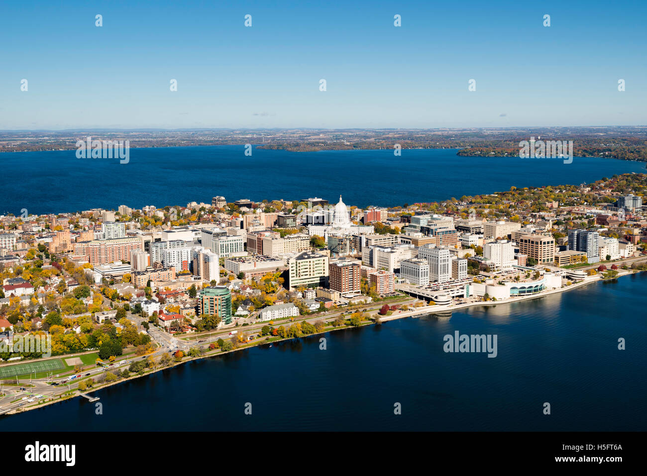 Madison Wisconsin Aerial High Resolution Stock Photography and Images