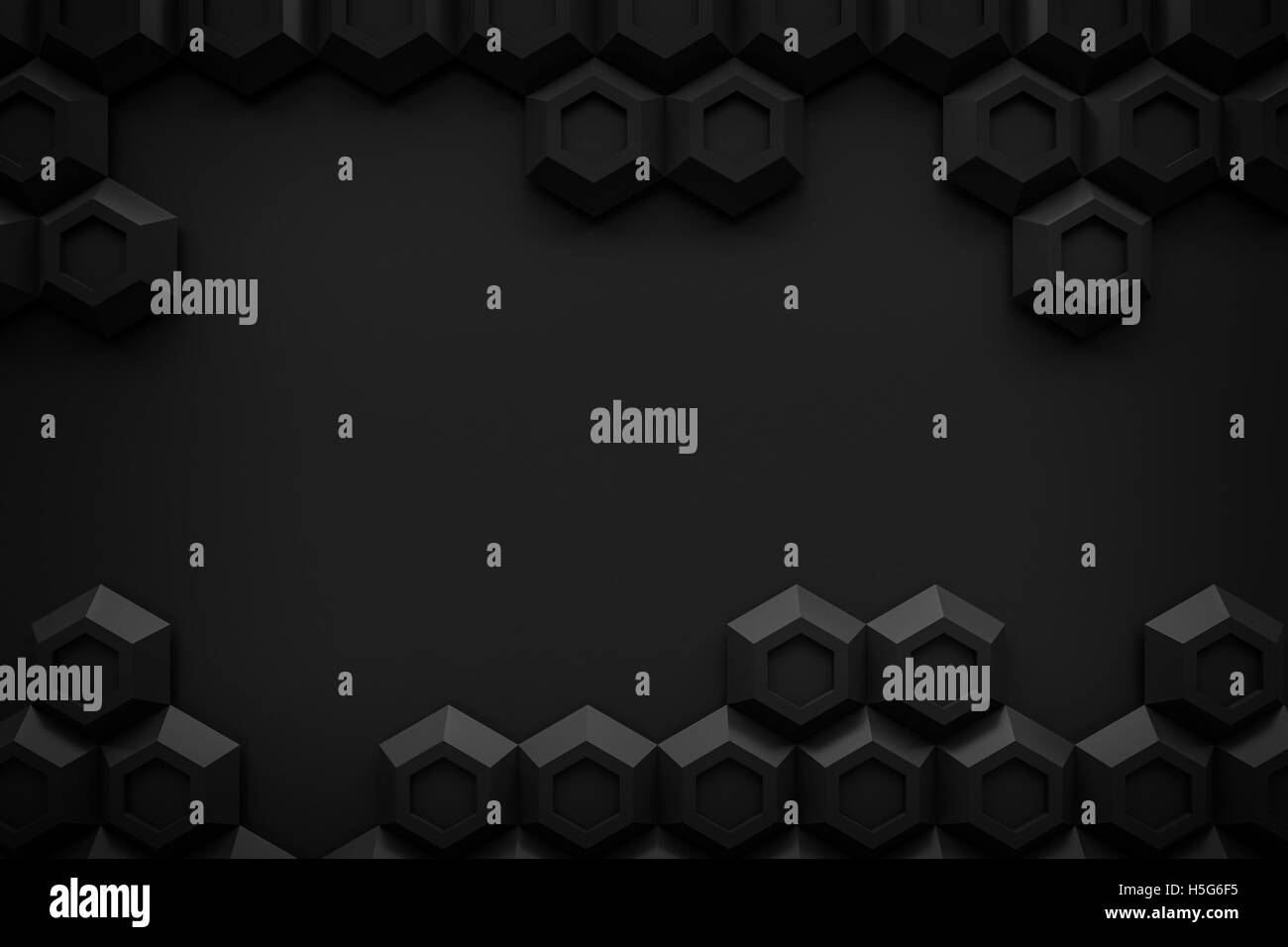 Black hexagon hi-res stock photography and images - Alamy