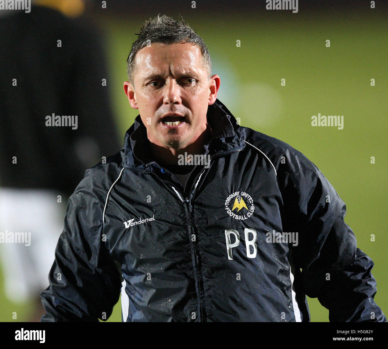 Torquay manager Paul Buckle Grays Athletic vs Torquay United Blue