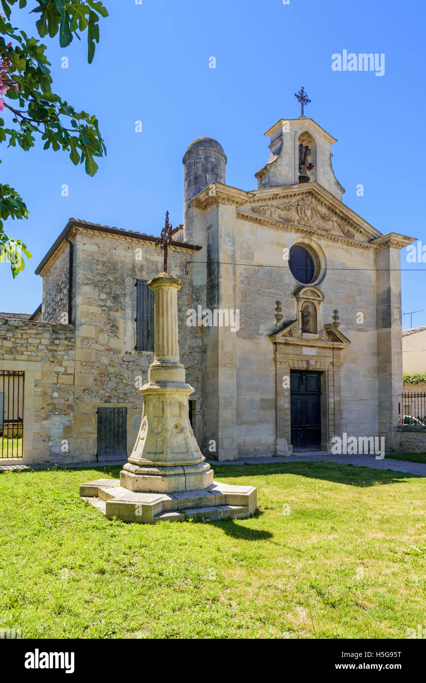 The 17th century White Penitents chapel in Aigues-Mortes, France Stock Photo