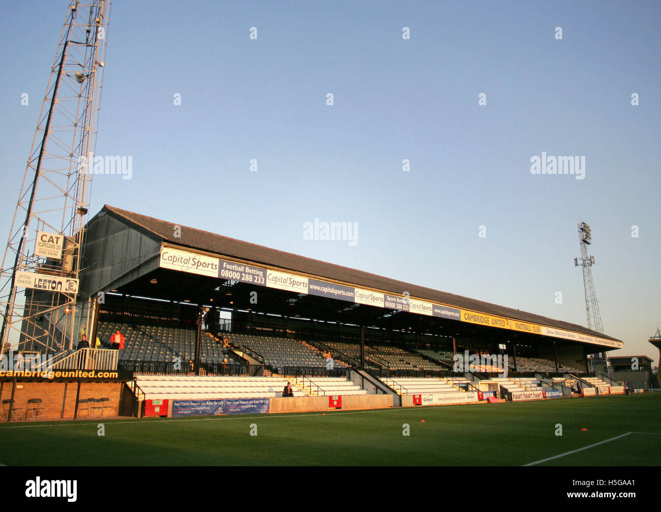 The Abbey Stadium, home of Cambridge United FC Cambridge United vs