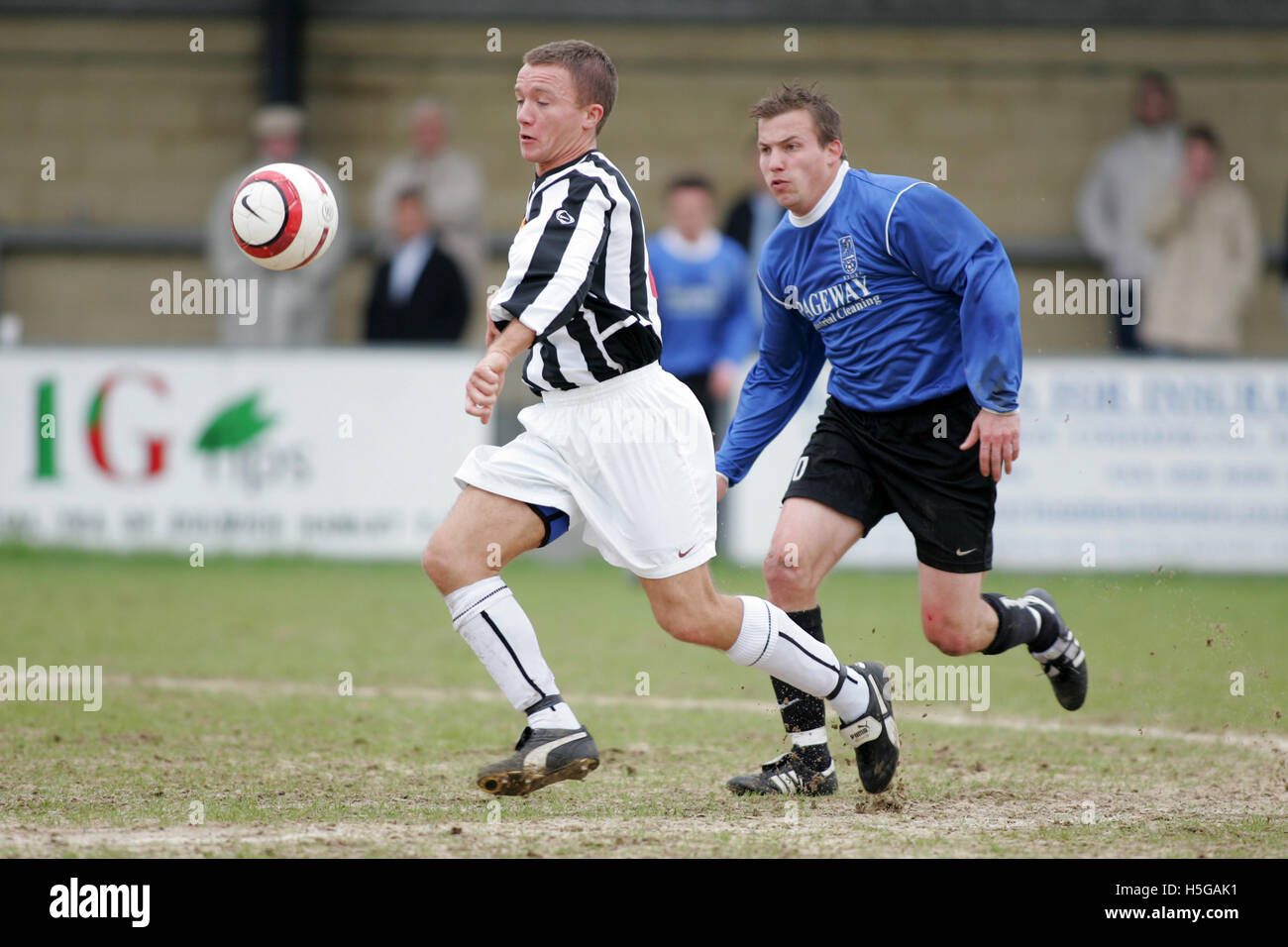 Fisher Athletic vs East Thurrock United - Ryman League at Dulwich Hamlet FC - 16/04/05 Stock Photo