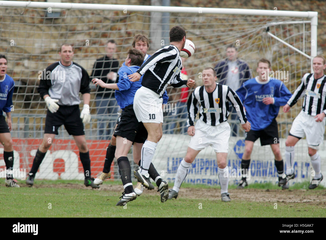 Fisher Athletic vs East Thurrock United - Ryman League at Dulwich Hamlet FC - 16/04/05 Stock Photo