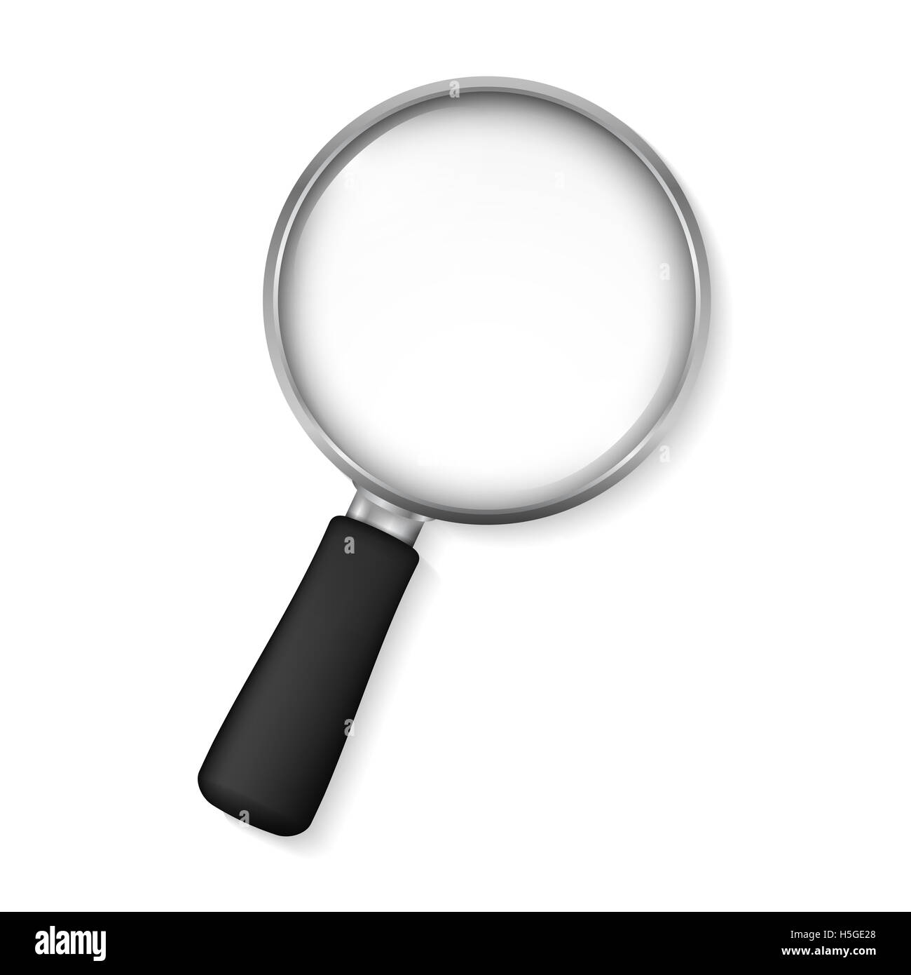 Magnifying glass on white background Stock Photo Alamy