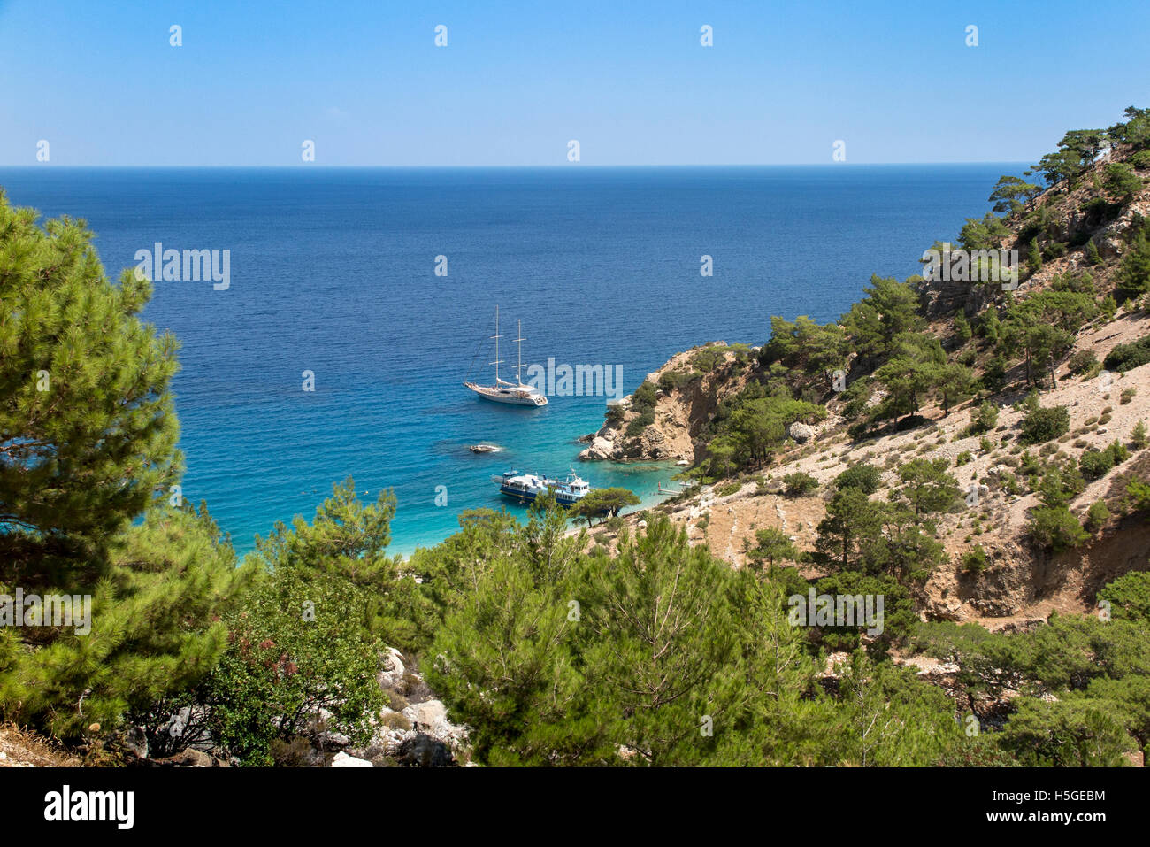 Agios Andreas beach Karpathos island Greece Stock Photo