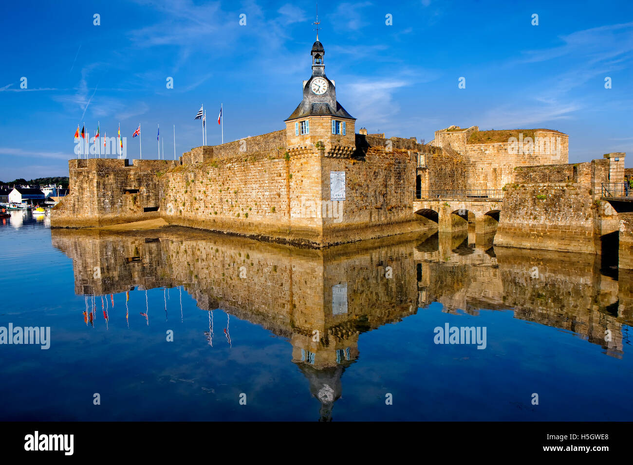 The village of Concarneau in Brittany, France Stock Photo - Alamy