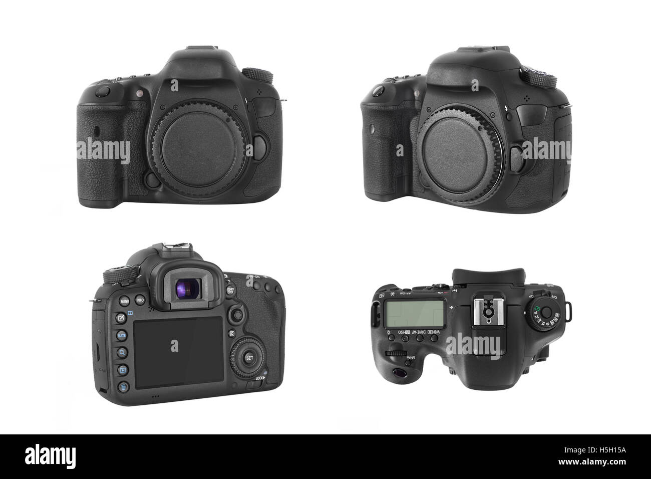 Isolated DSLR professional photo camera body Stock Photo Alamy