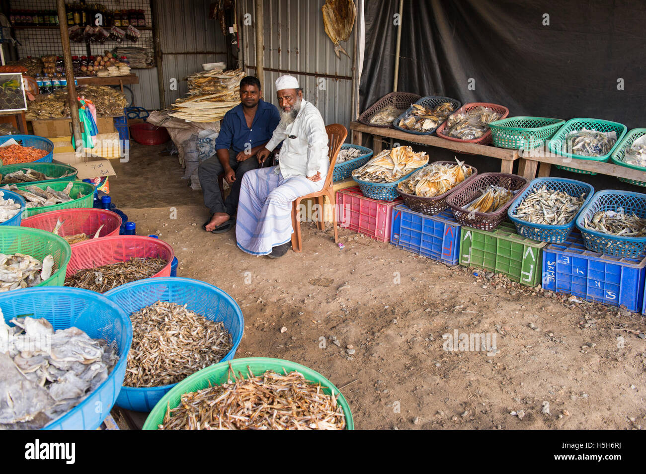 Dried fish shop in the market, Jaffna, Sri Lanka Stock Photo Alamy