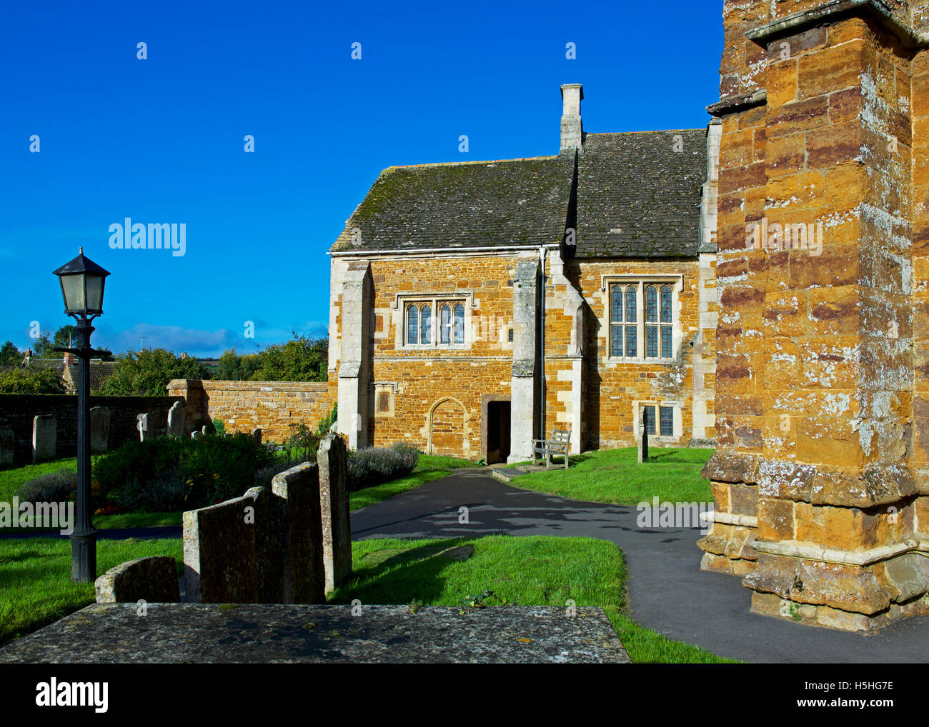 The Bede House in the village of Lyddington, Rutland, England UK Stock
