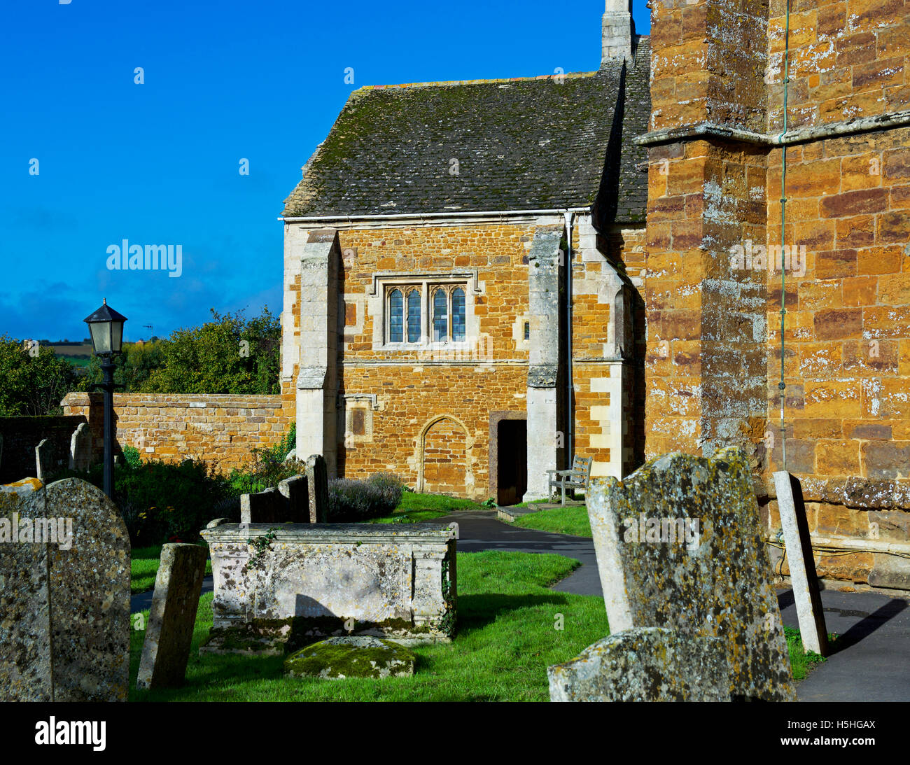 The Bede House in the village of Lyddington, Rutland, England UK Stock