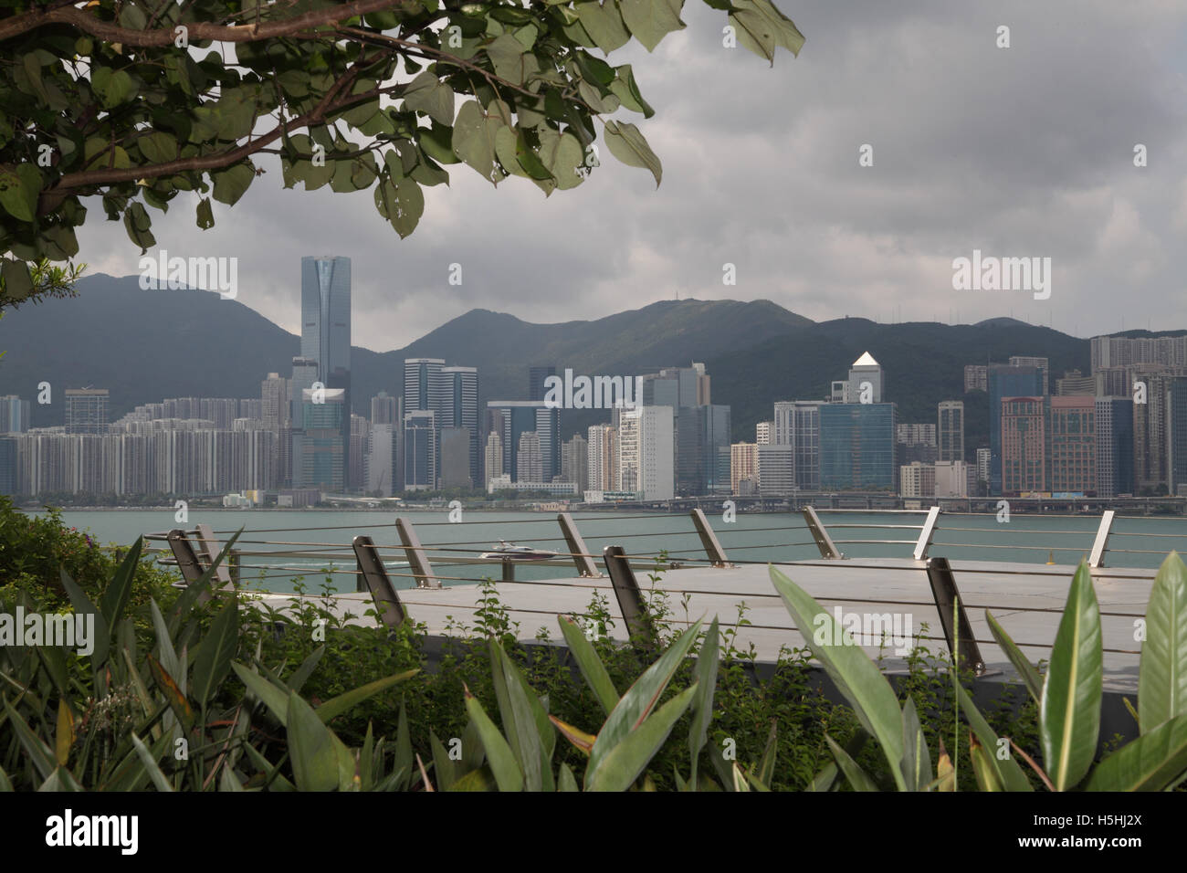 Commercial and residential towers and skyscrapers taken from the roof of Kai Tak Cruise Terminal. Hong Kong. 07.05.2016 Stock Photo
