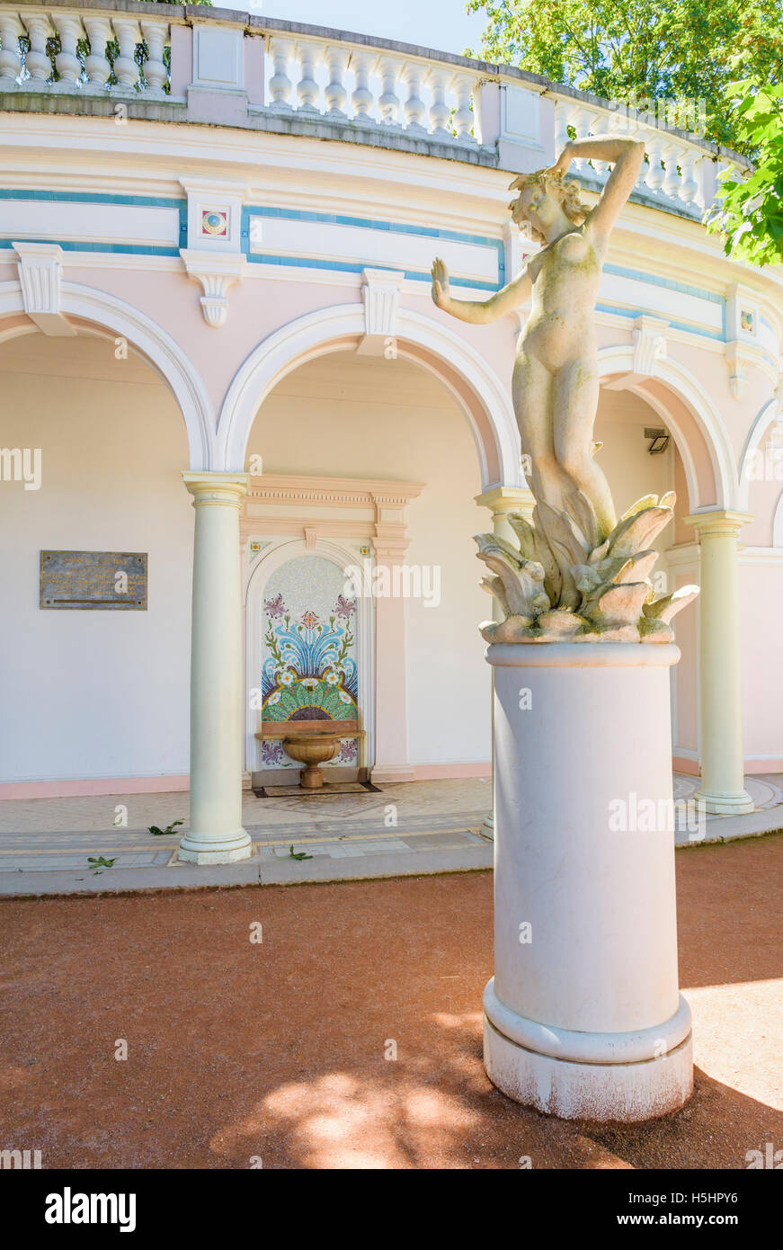 The original source of Evian spring water, ÉvianlesBains, France Stock Photo Alamy