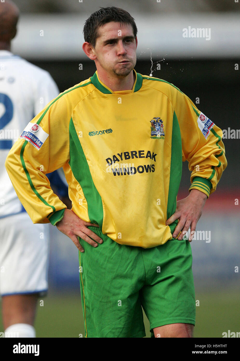 Scott Canham Thurrock Football Club 27/01/07 Stock Photo Alamy
