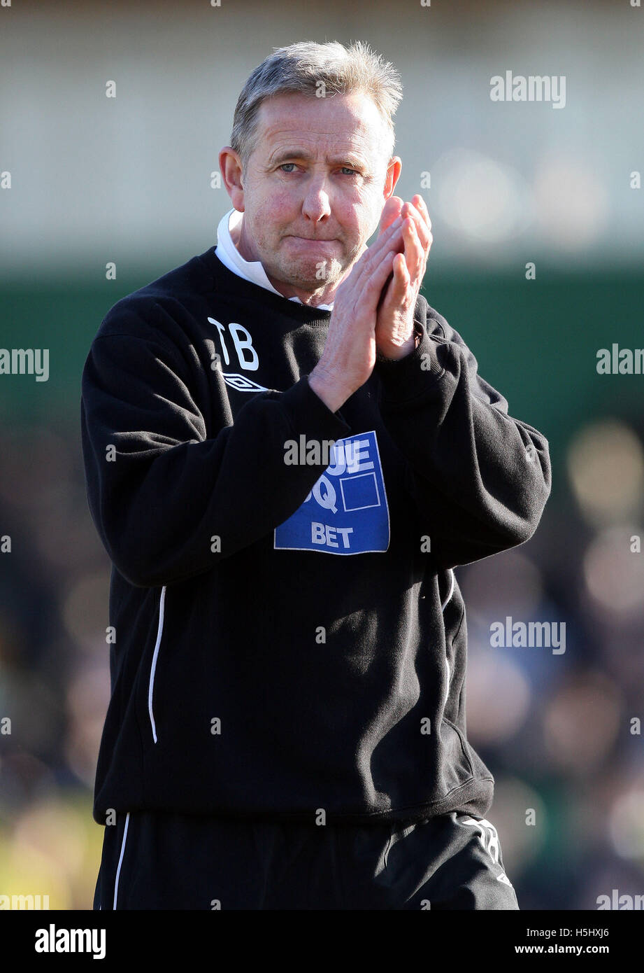 AFC Wimbledon manager Terry Brown - Thurrock vs AFC Wimbledon - Blue Square Conference South at Ship Lane, Purfleet, Essex - 21/02/09. Stock Photo