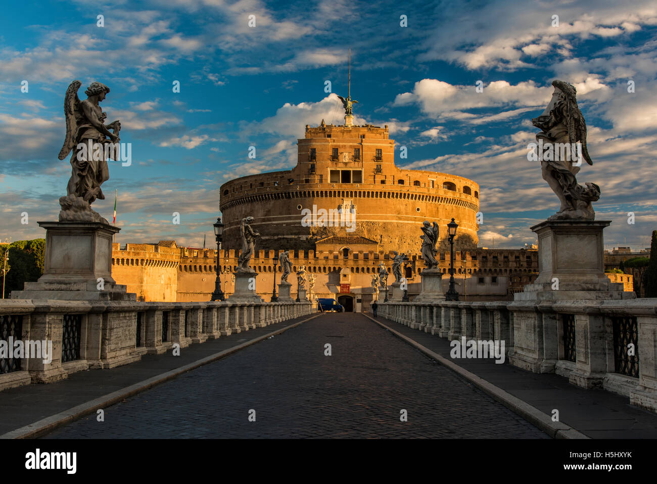 Castel Sant'Angelo or Mausoleum of Hadrian, Rome, Lazio, Italy Stock Photo