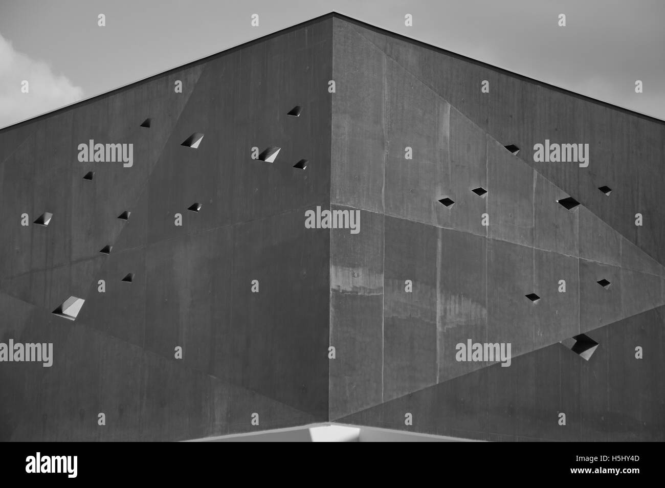 A modern building in a French town Stock Photo