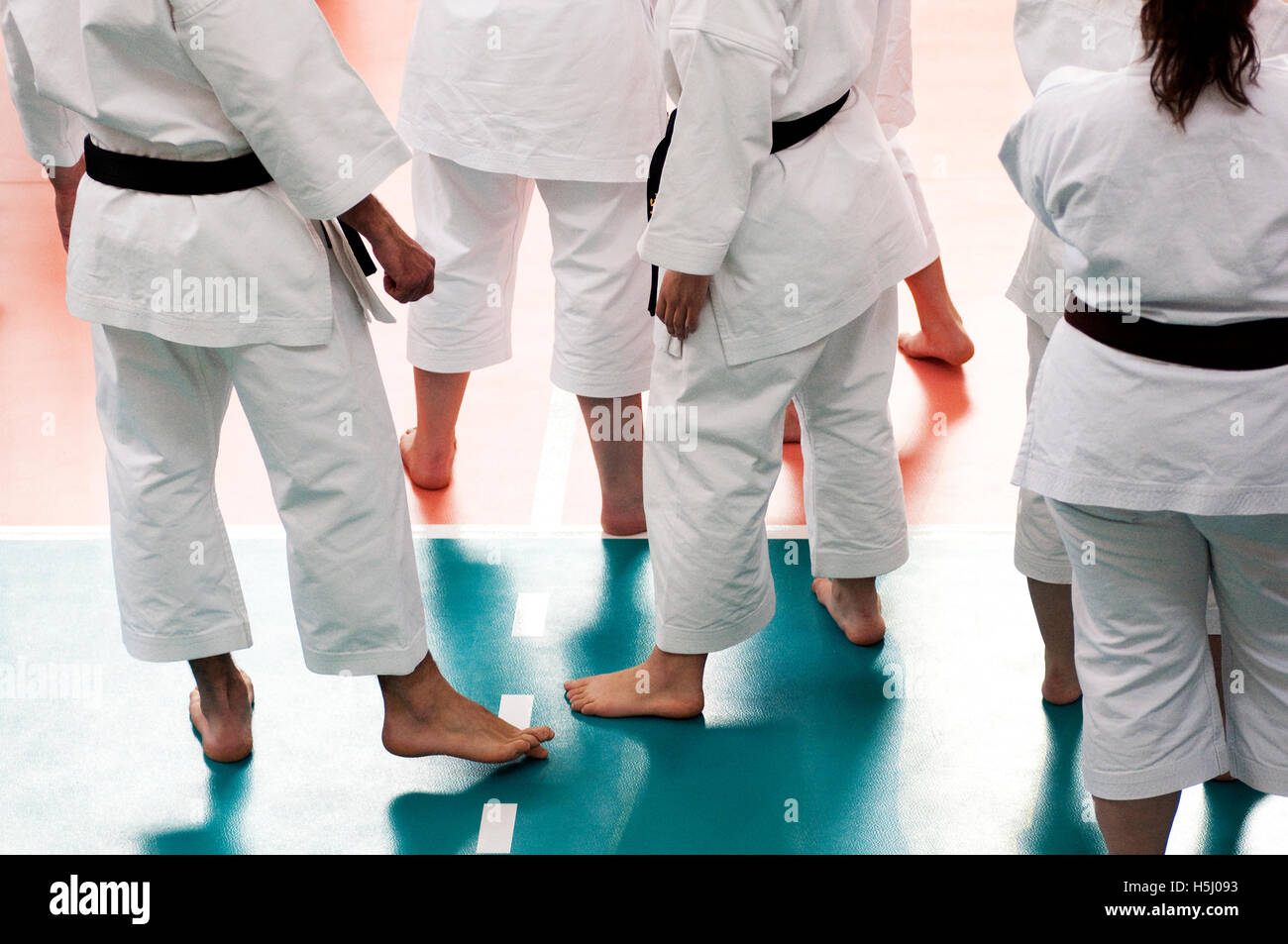 Karate Class Stock Photo