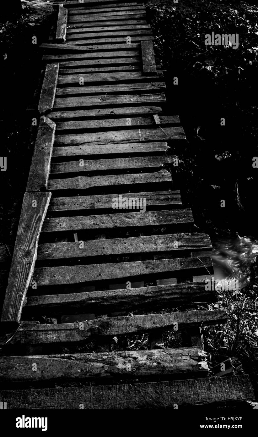 woode bridge Stock Photo