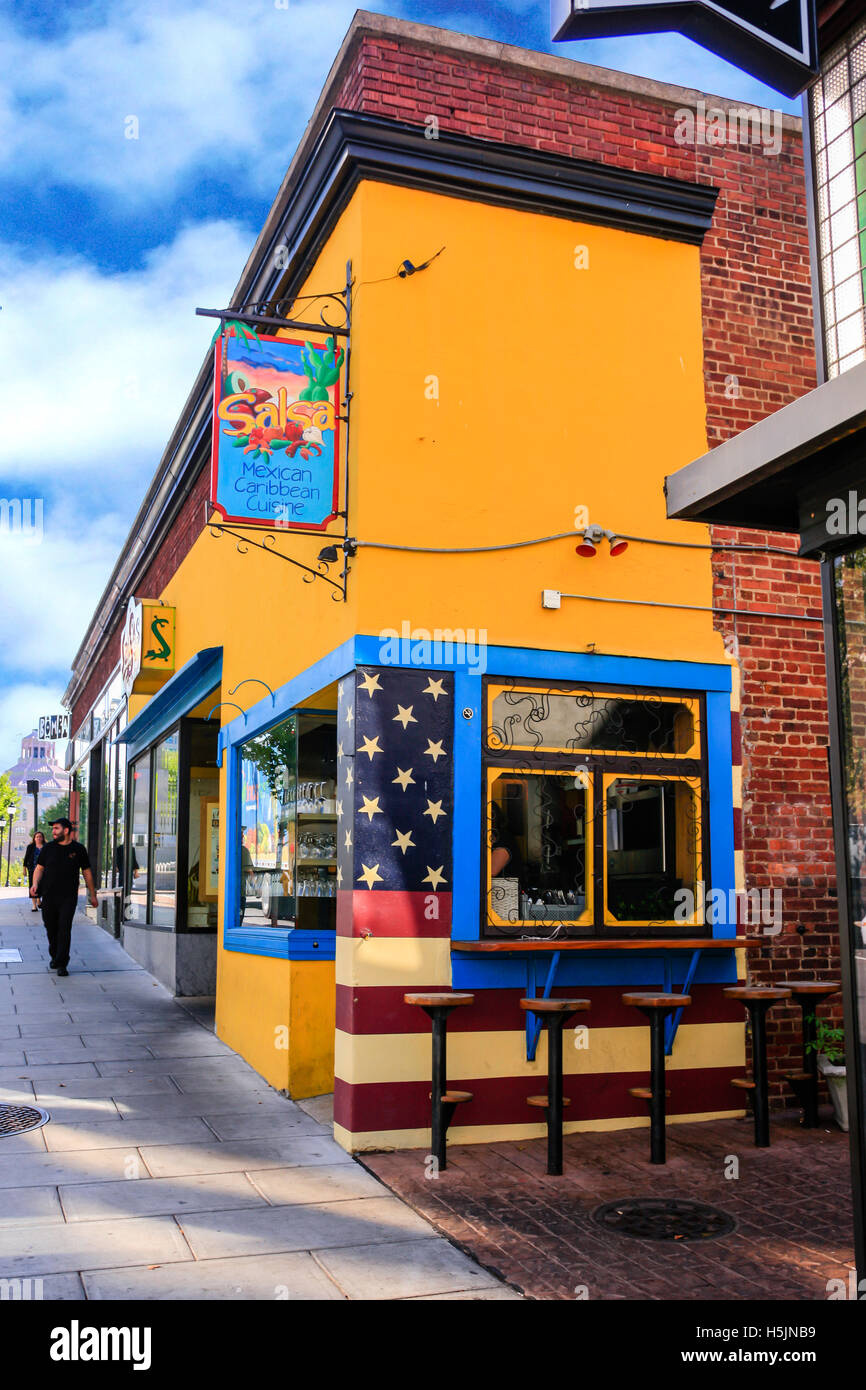 Salsa Mexican Caribbean Restaurant on Patton Ave in downtown Asheville