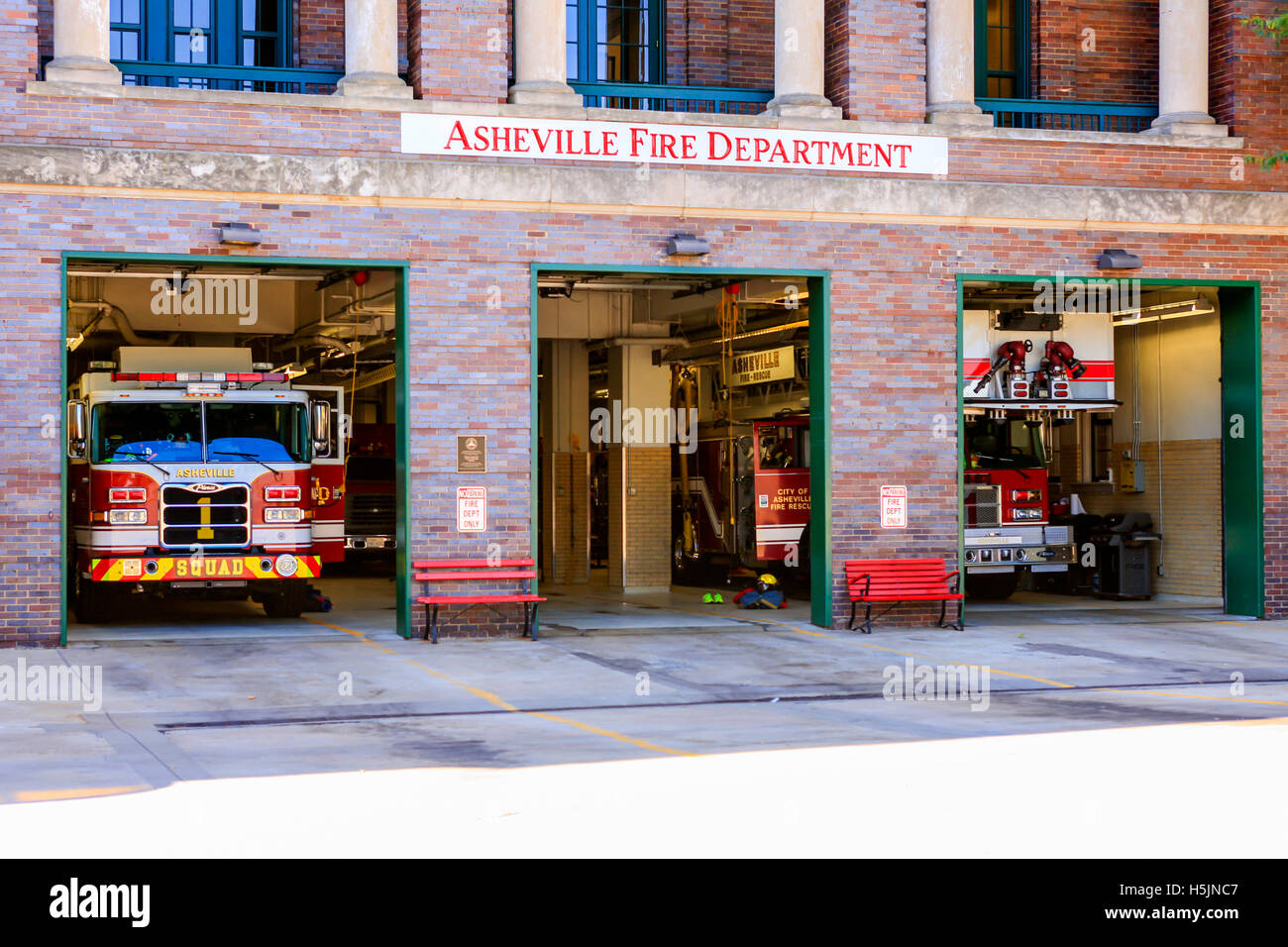 The Fire Department building located at Court Plaza in downtown The Fire Department building located at Court Plaza in downtown