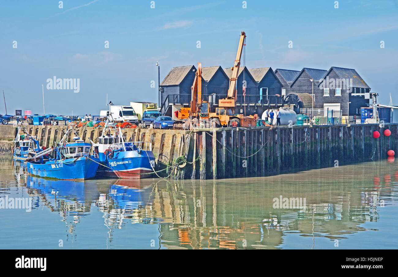 Whitstable, Kent, Whitstable Harbour, Fishing Boat, England Stock Photo