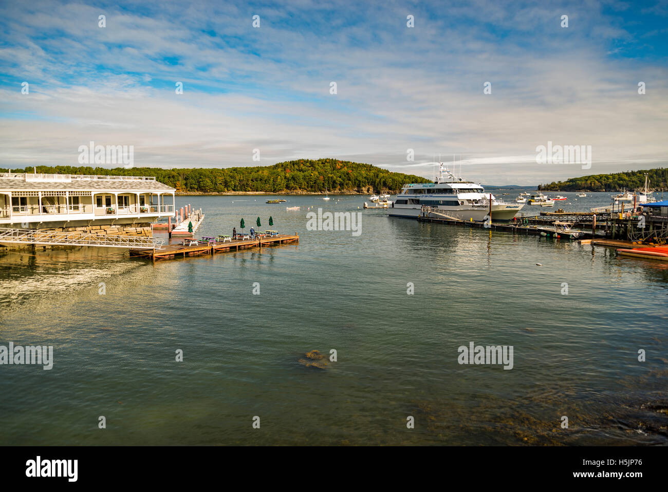 Historic Bar Harbor in Maine, USA Stock Photo Alamy