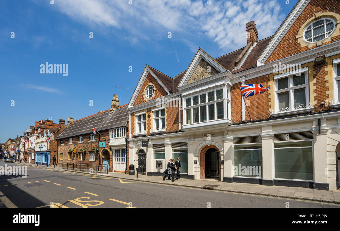 Great Britain, England, Berkshire, Eton High Street Stock Photo Alamy