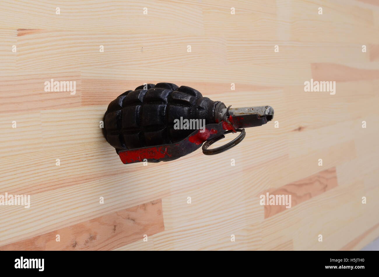 hand grenade isolated on a white background Stock Photo - Alamy