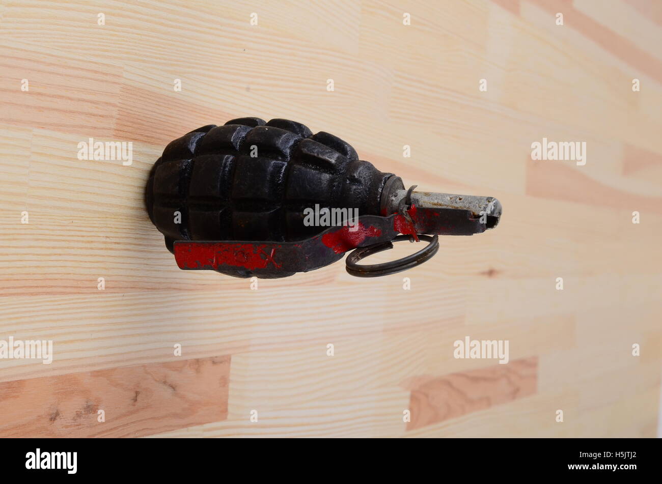 hand grenade isolated on a white background Stock Photo - Alamy