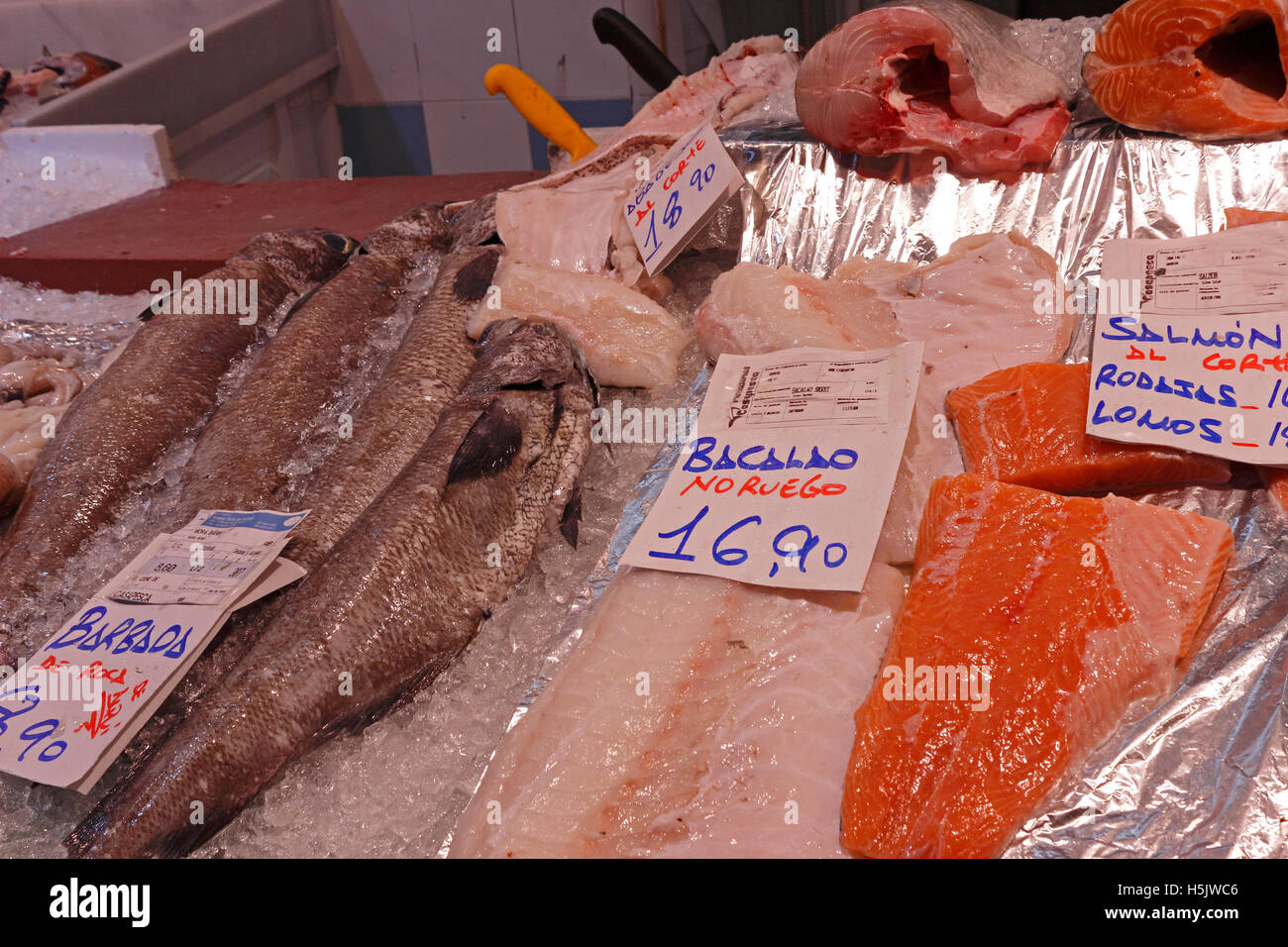 Fish market. Aviles, Spain Stock Photo Alamy