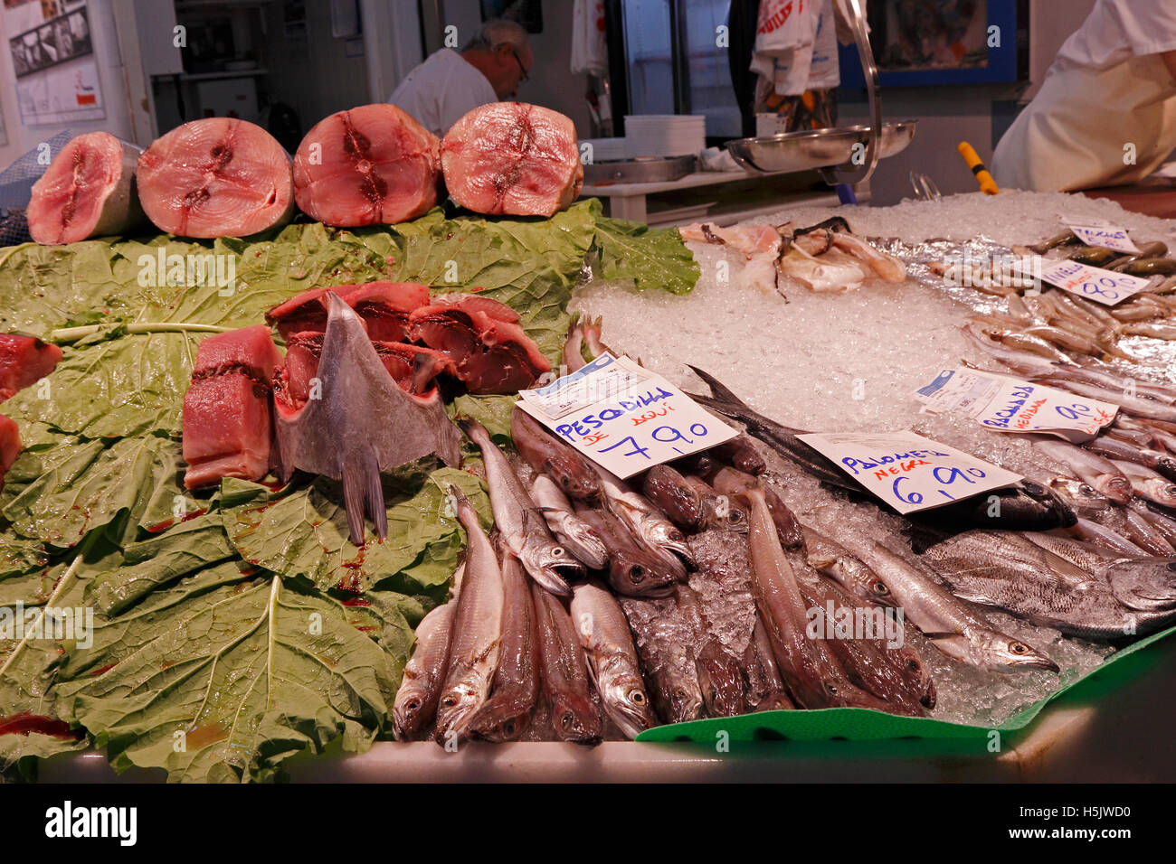 Fish market. Aviles, Spain Stock Photo Alamy
