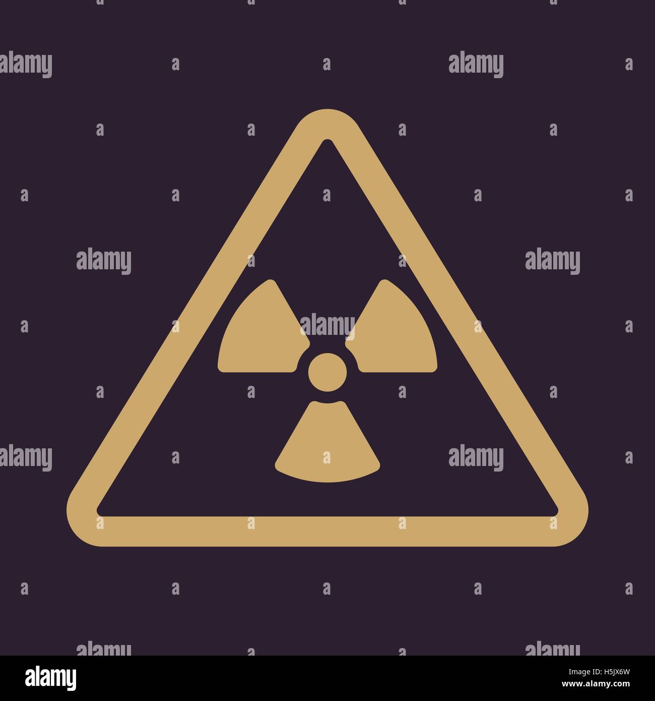 The radiation icon. Radiation symbol. Flat Stock Vector Image & Art Alamy
