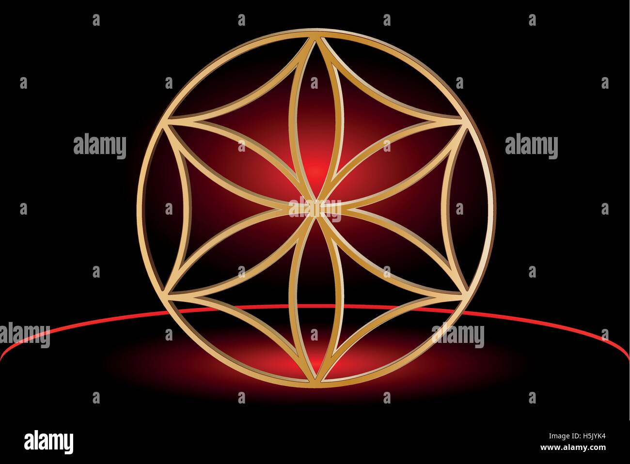 Flower of life symbol ancient hi-res stock photography and