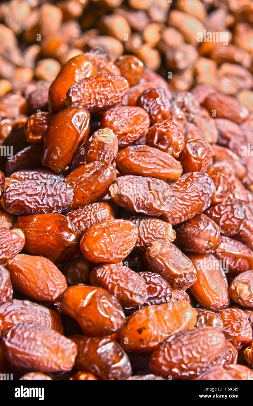 Dried dates on the arab street market stall Stock Photo Alamy
