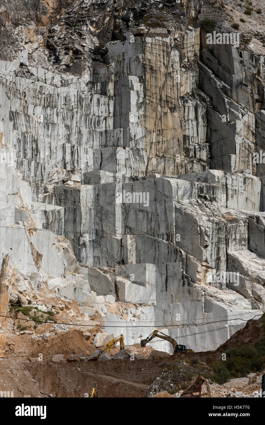 Italy. Carrara Marble Quarries, Carrara, Massa and Carrara in the