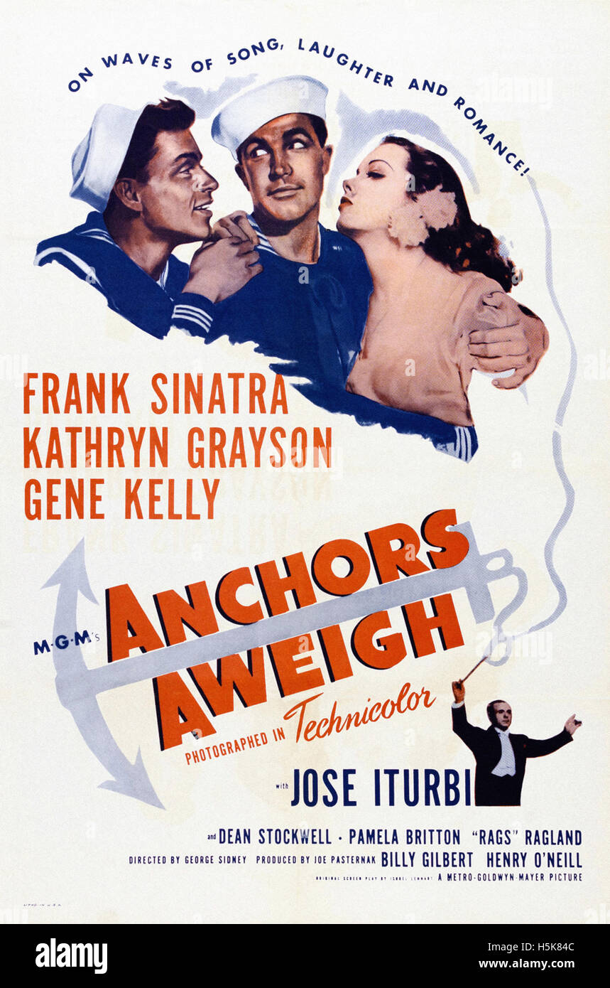 Anchors Aweigh - Movie Poster Stock Photo