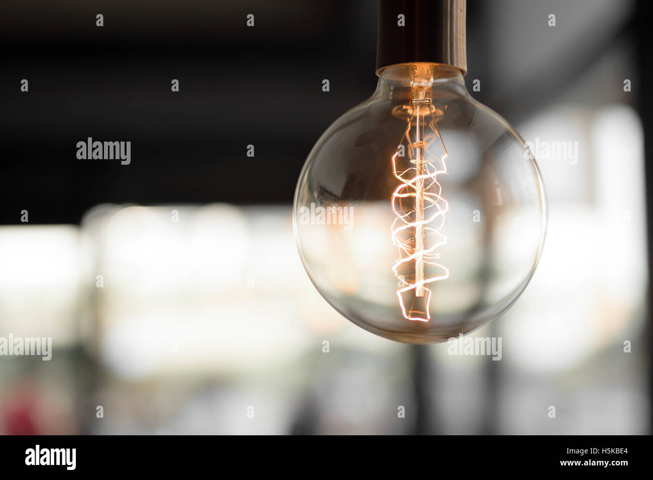 Beautifully designed light bulb Stock Photo