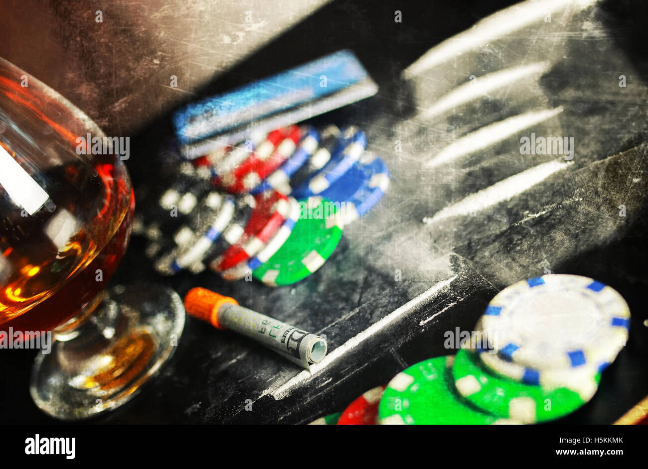 scratch photo concept addiction cocaine alcohol glass drug Stock Photo Alamy